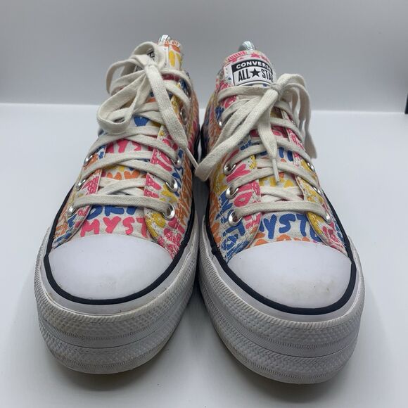 Converse Chuck Taylor My Story Shoes Womens Size 8 Platform Sneakers - Picture 6 of 8